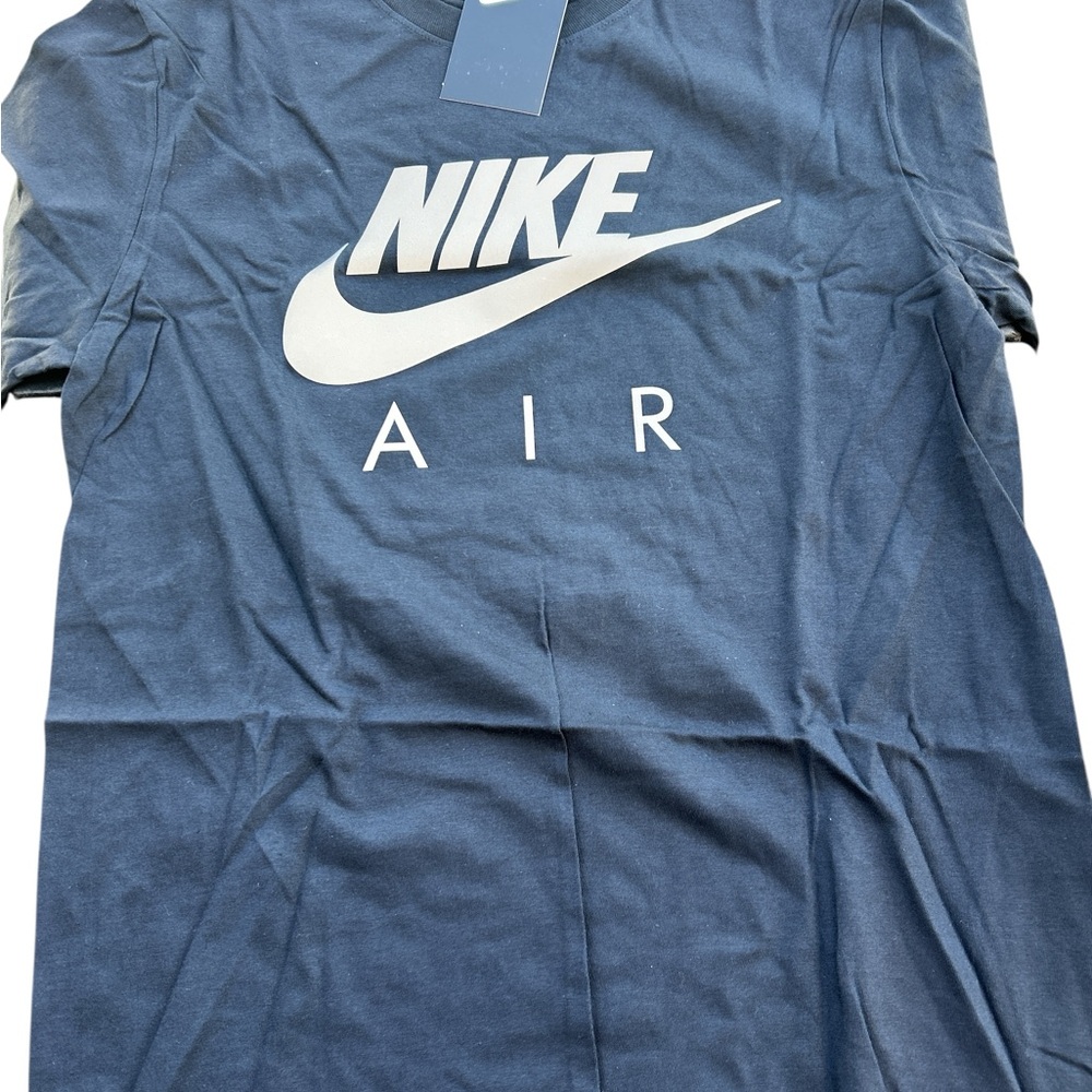 Nike Air Logo Tee in Dark silver and black Graphic size small